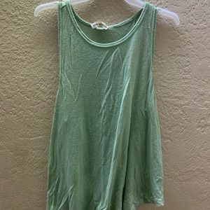 Green tank top